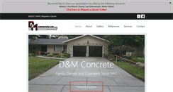 Desktop Screenshot of dmconcrete.biz
